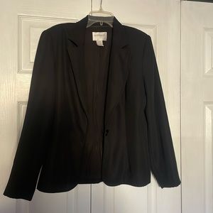 Hugo Buscati Collection One Button Blazer. Size 10 petite.